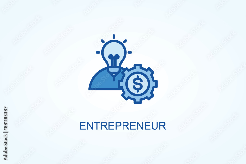 Entrepreneur vector  or logo sign symbol illustration