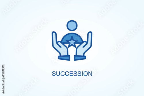 Succession vector  or logo sign symbol illustration