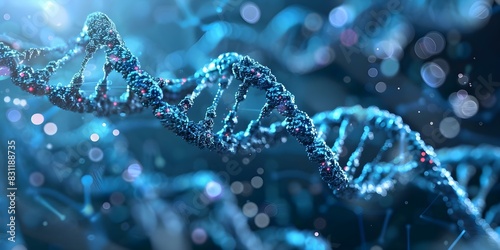 Using genomics to predict and prevent hereditary diseases. Concept Genomics, Hereditary Diseases, Predictive Medicine, Preventive Healthcare photo