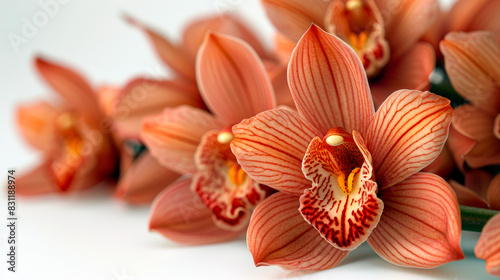 orchid on a white