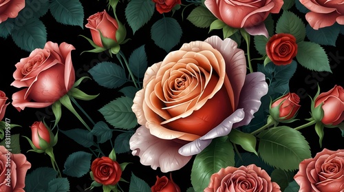 bouquet of red roses
