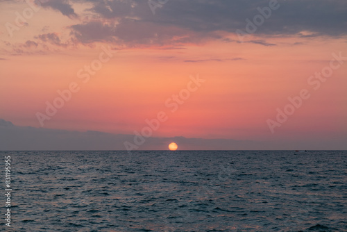 Beautiful sunsets on the Black Sea