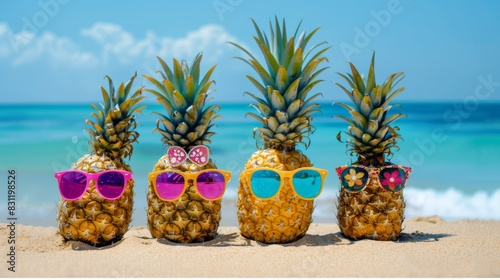 The Pineapples Wearing Sunglasses photo