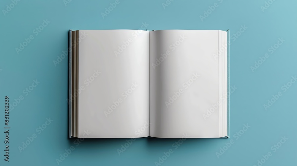 Open book with blank pages held by hands on pink background. Open book with blank pages held by hands on pink background.