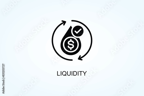 Liquidity Vector  Or Logo Sign Symbol Illustration