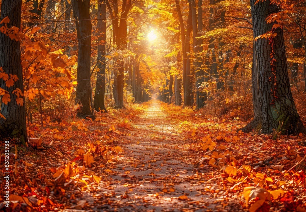 A quiet forest path blanketed in autumn leaves, with sunlight filtering through the trees. The dappled light creates a peaceful ambiance, perfect for text about the beauty of life's journey. A quiet forest path blanketed in autumn leaves, with sunlight filtering through the trees. The dappled light creates a peaceful ambiance, perfect for text about the beauty of life's journey.
