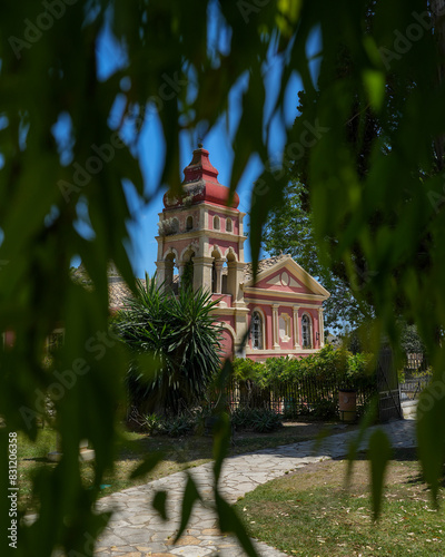 Holy Church of the Virgin Mary Mandrakina Corfu, Greece, park photo