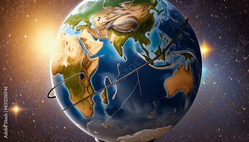 Wallpaper Mural earth in space Torontodigital.ca