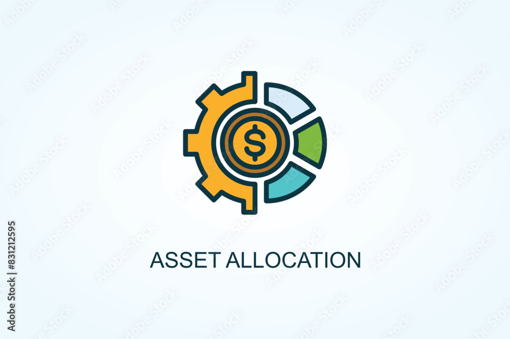 Asset Allocation Vector Or Logo Sign Symbol Illustration Asset Allocation Vector Or Logo Sign Symbol Illustration