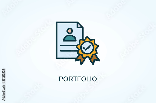 Portfolio Vector  Or Logo Sign Symbol Illustration