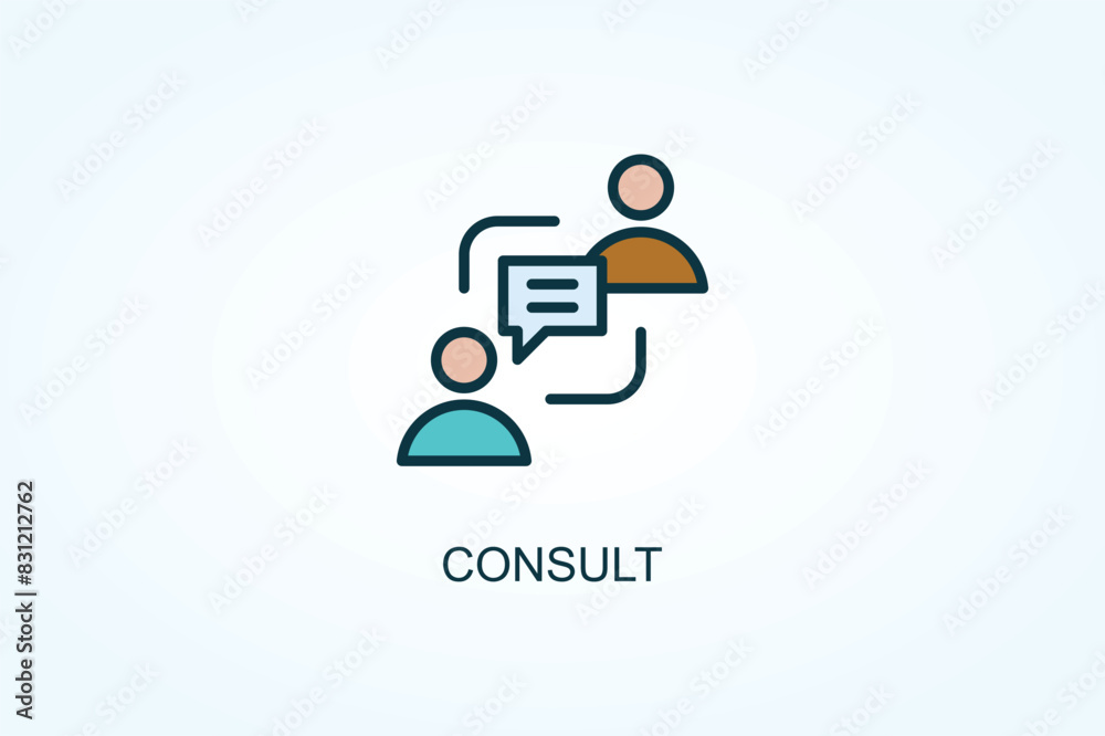 Consult Vector Or Logo Sign Symbol Illustration Consult Vector Or Logo Sign Symbol Illustration