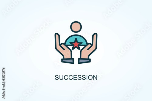 Succession Vector  Or Logo Sign Symbol Illustration