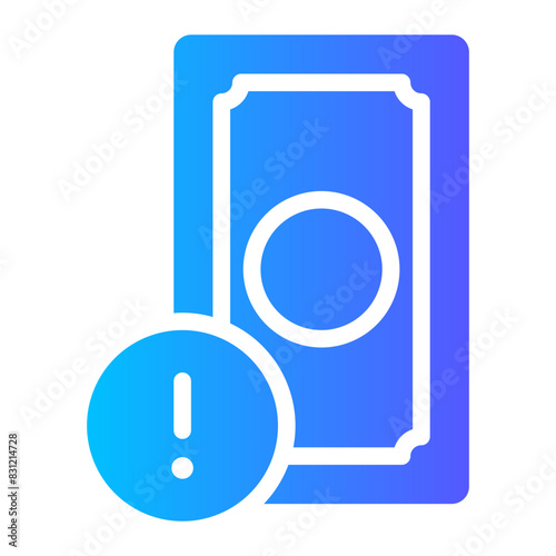 bankruptcy gradient icon