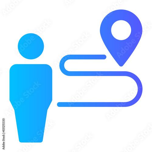 relocation gradient icon