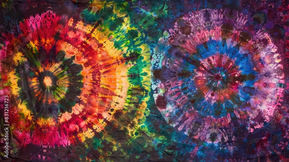 Attractive and vibrant tie dye designs
