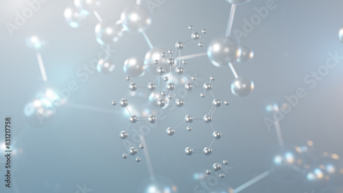 Photos thebacon molecular structure, 3d model molecule, semisynthetic opioid, structura