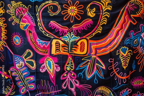 Guna Yala Heritage Unveiled Vibrant Panama Mola Tapestry 