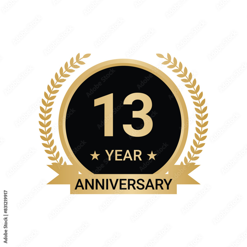 13 Year Anniversary Vector, 13 Year Anniversary Logo
