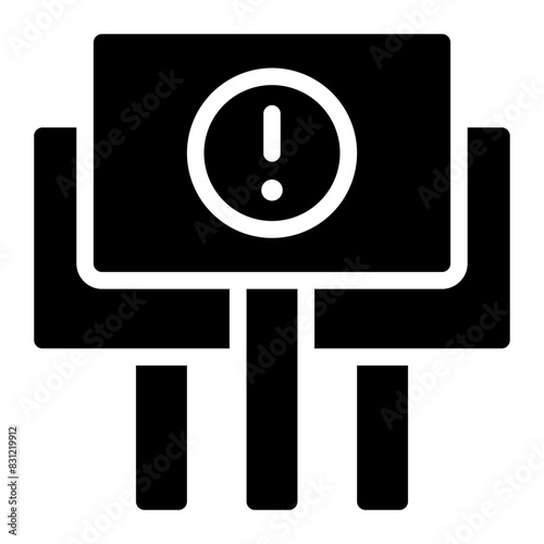 protest glyph icon