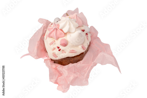 Wallpaper Mural Easter cake isolated on a white background. Torontodigital.ca