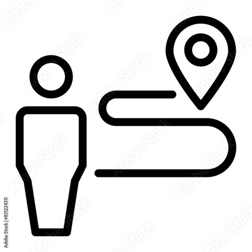 relocation line icon