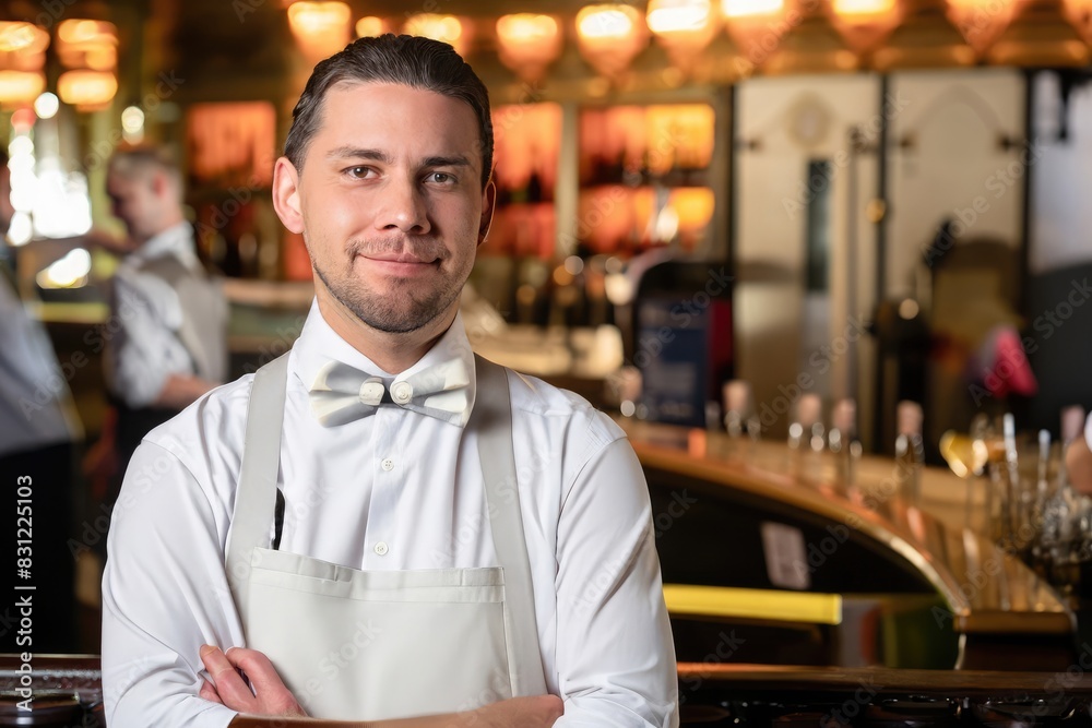 waiter in restaurant, waiter in a cafe waiter in restaurant, waiter in a cafe