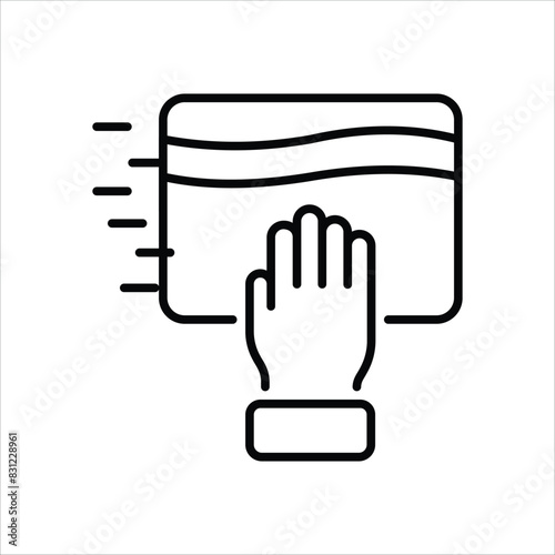 Dusting vector icon
