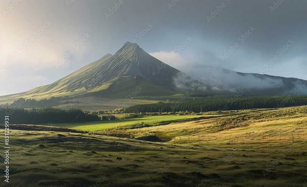 Fototapeta premium Mountain Landscape in Ponta Delgada, Azores