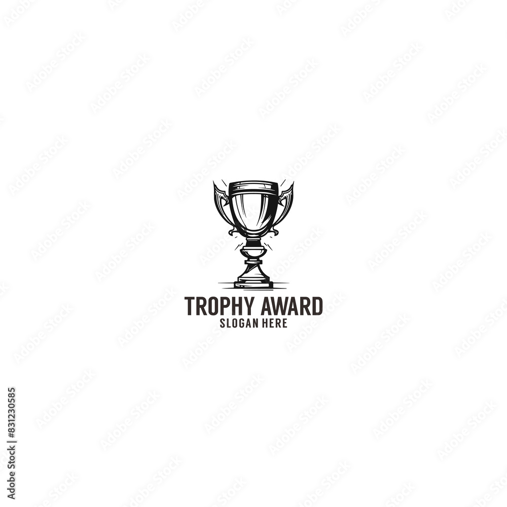 Trophy icon logo vector illustration Trophy icon logo vector illustration