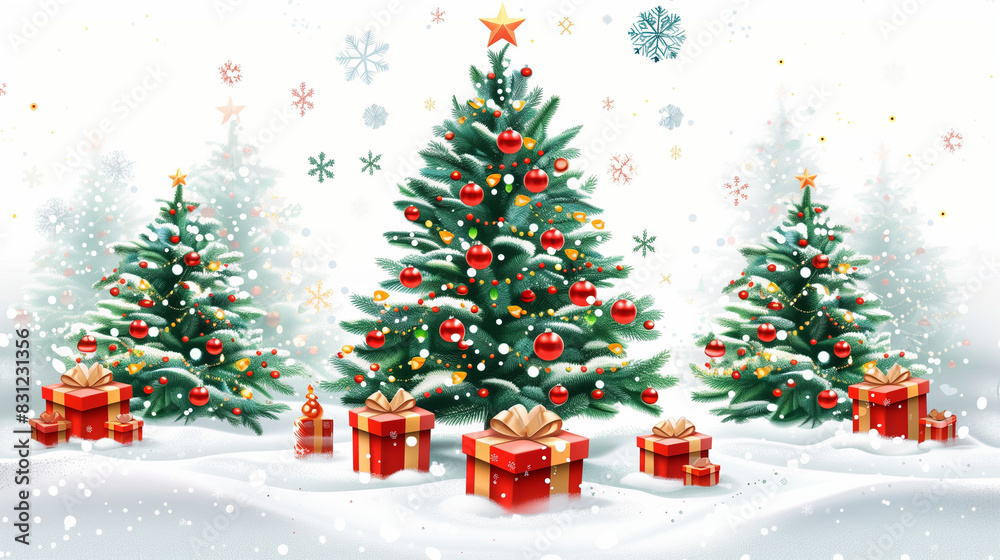 christmas tree with gifts christmas tree with gifts