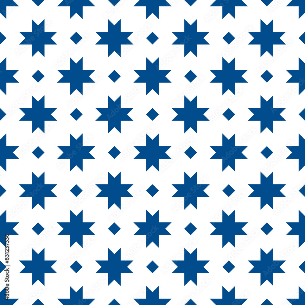 Geometric seamless pattern. Minimalist modern print. Simple background. Stars motif. Geo ornament. Trendy contemporary wallpaper. Abstract design. Vector artwork Geometric seamless pattern. Minimalist modern print. Simple background. Stars motif. Geo ornament. Trendy contemporary wallpaper. Abstract design. Vector artwork