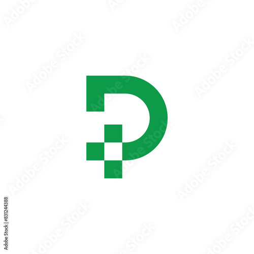 Free Download letter p plus medical green logo vector - GFXLoad