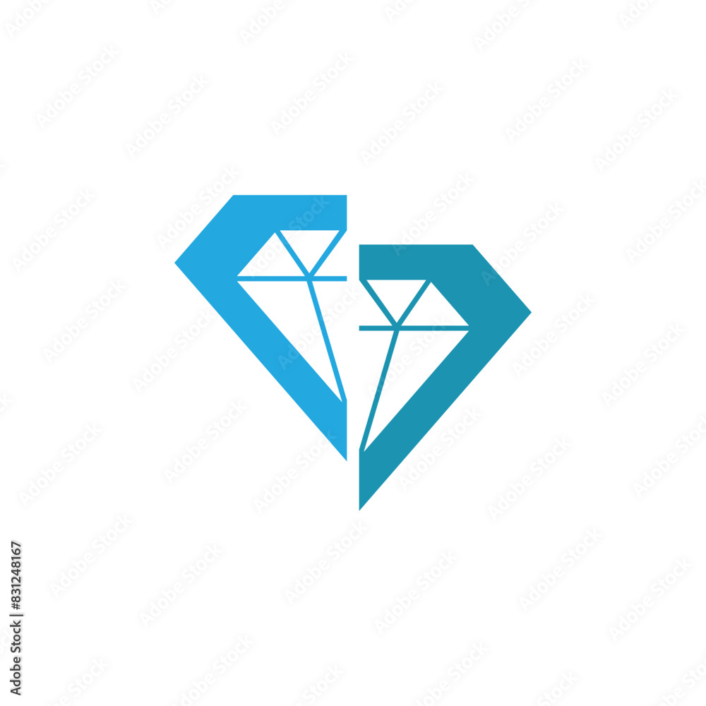 Diamond logo vector template and symbol Diamond logo vector template and symbol