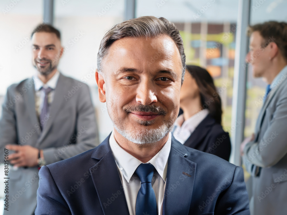 portrait of a smiling business man, professional team in office portrait of a smiling business man, professional team in office