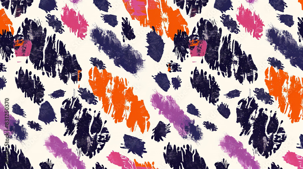 Seamless hand drawn pattern dot art. Animal skin with Hand Painted Crossing Brush Strokes ,Design for fashion , fabric, textile, wallpaper Seamless hand drawn pattern dot art. Animal skin with Hand Painted Crossing Brush Strokes ,Design for fashion , fabric, textile, wallpaper