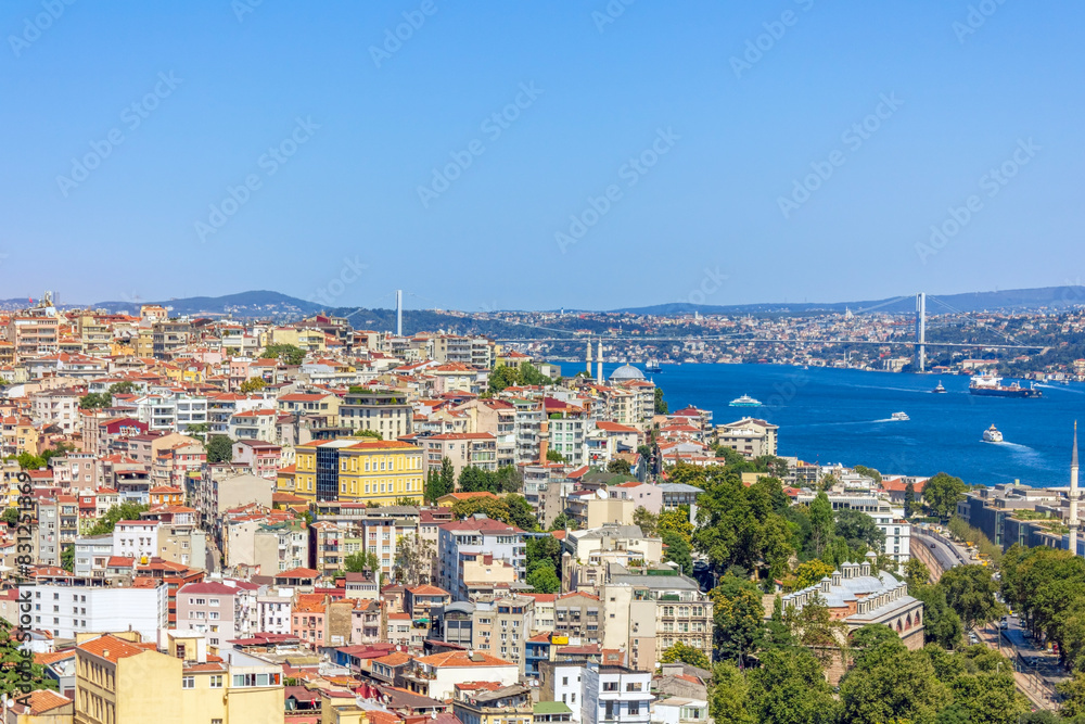 Scenic view of the city of Istanbul, Turkey. Scenic view of the city of Istanbul, Turkey.