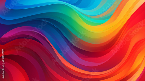 Abstract Image, Swirling, Colorful Waves in Vibrant Hues, Wallpaper, Background, Cell Phone and Smartphone Cover, Computer Screen, Cell Phone and Smartphone Screen, 16:9 Format - PNG