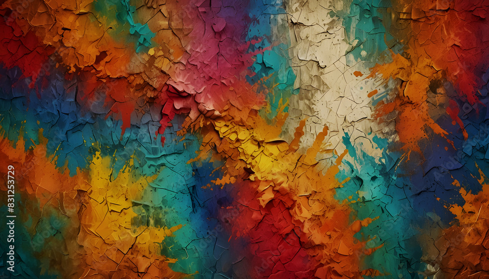 Multi color rough filler wall texture art background. Generative AI Multi color rough filler wall texture art background. Generative AI