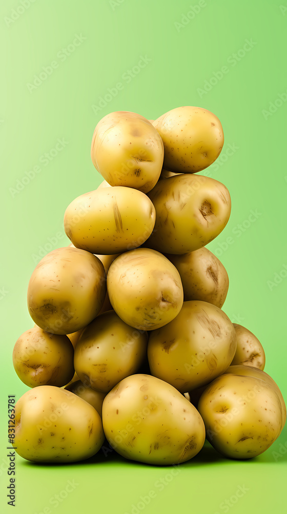 Pile of potatoes illustration