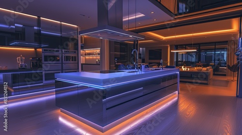 Open kitchen with a modern design