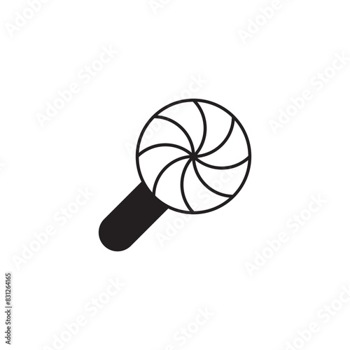 Lolipop icon design with white background stock illustration
