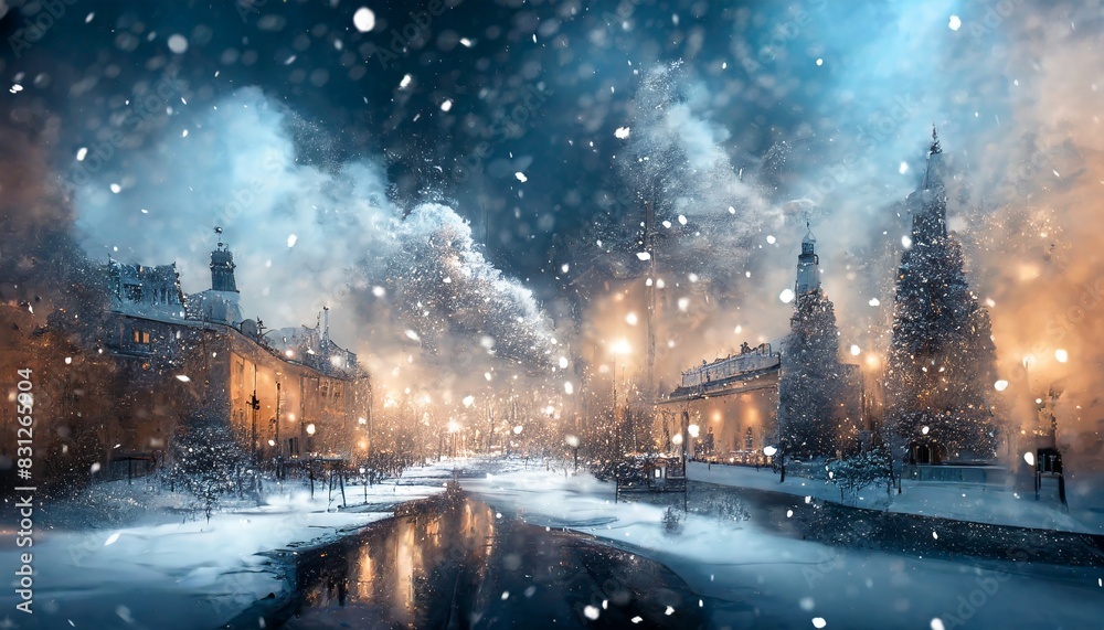 city in winter city in winter
