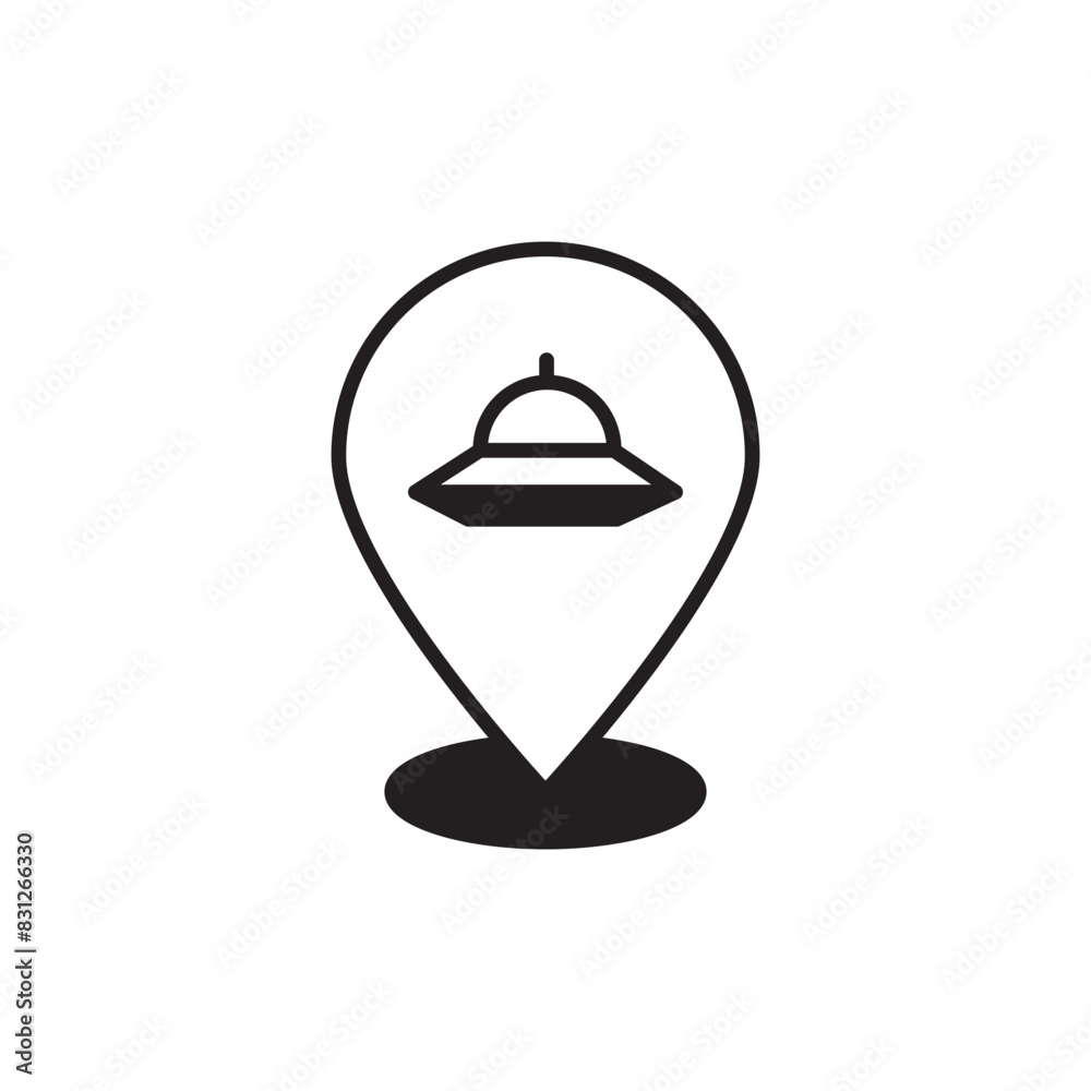 Location icon design with white background stock illustration Location icon design with white background stock illustration