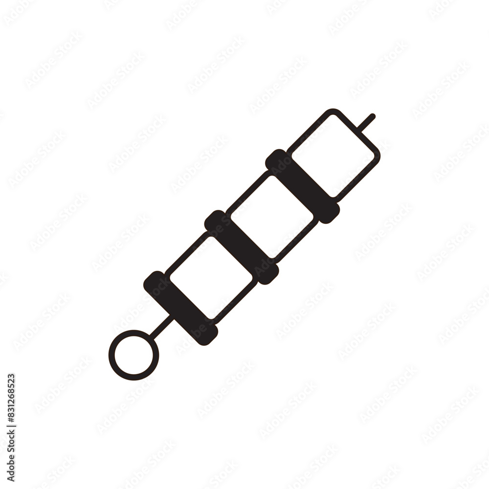 Barbecue icon design with white background stock illustration Barbecue icon design with white background stock illustration