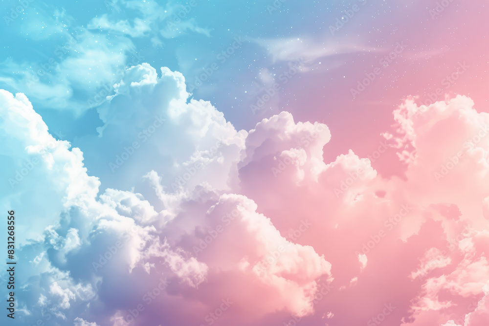 Celestial Symphony: A Sky Brimming With Clouds and Stars Celestial Symphony: A Sky Brimming With Clouds and Stars