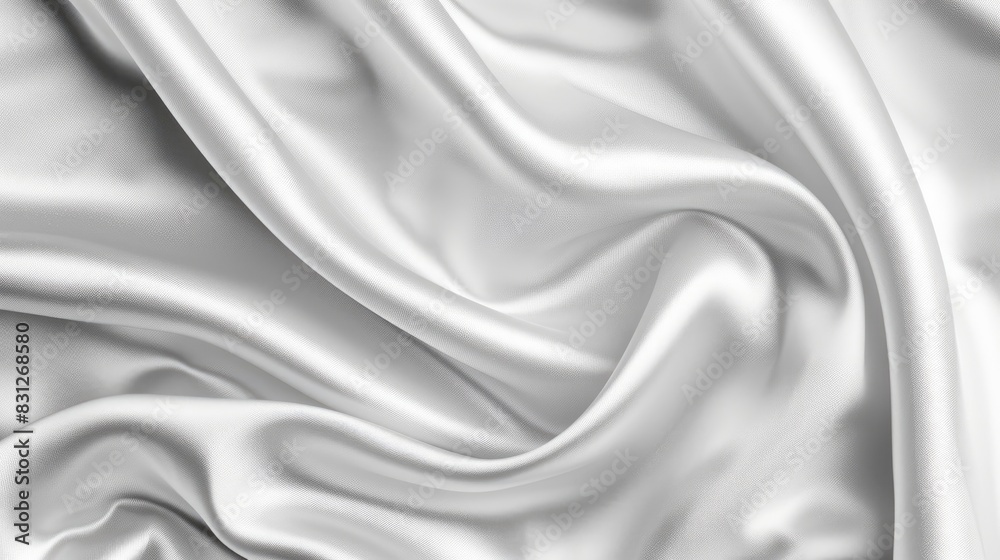 Beautiful white gray satin texture with smooth, blurred patterns and a natural, luxurious feel Beautiful white gray satin texture with smooth, blurred patterns and a natural, luxurious feel