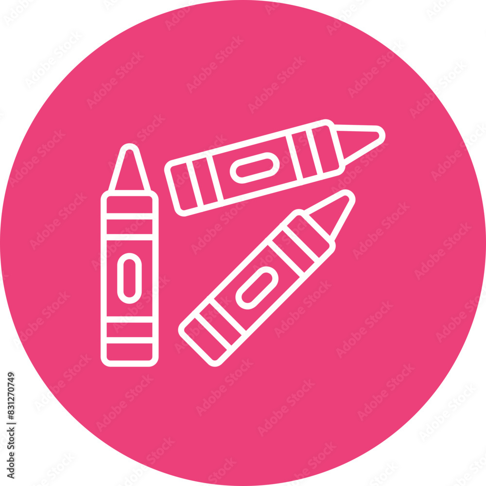 Crayons Icon Crayons Icon
