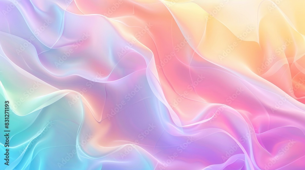 Fototapeta premium An abstract gradient background with soft, pastel colors blending seamlessly, perfect for a subtle and elegant design for banners and ads