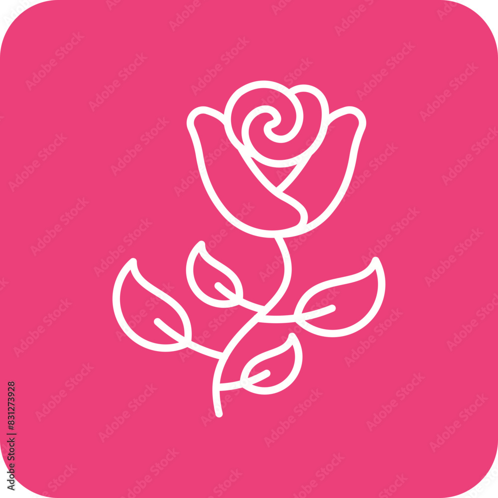 Fototapeta premium Rose Icon