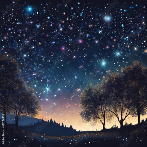 sky with stars